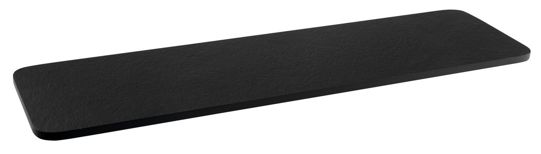 DELONIX Badewannenablage, 86x20 cm, schwarz