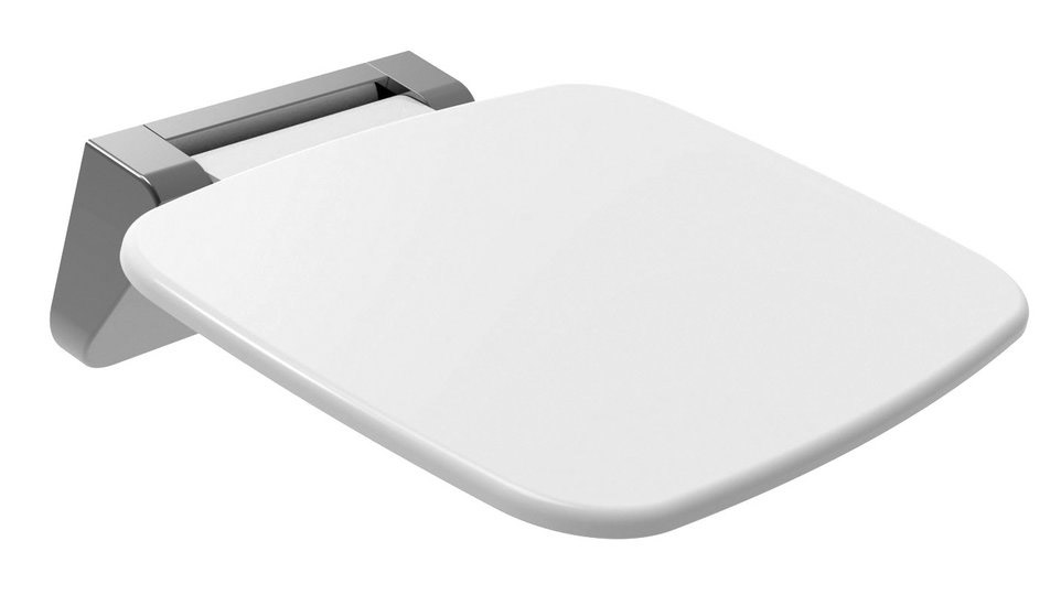 SAAP folding shower seat, 39,2x25x5 cm, white