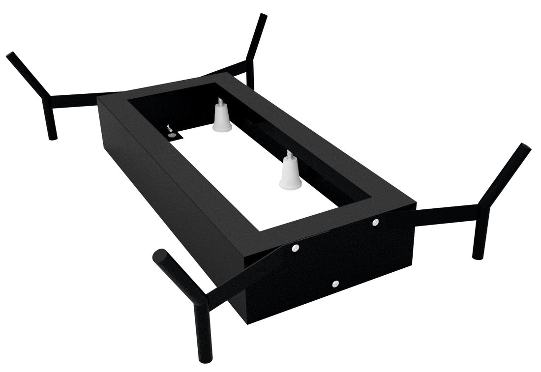 REDUTA Badewanne-Rahmengestell 150x75 cm, schwarz