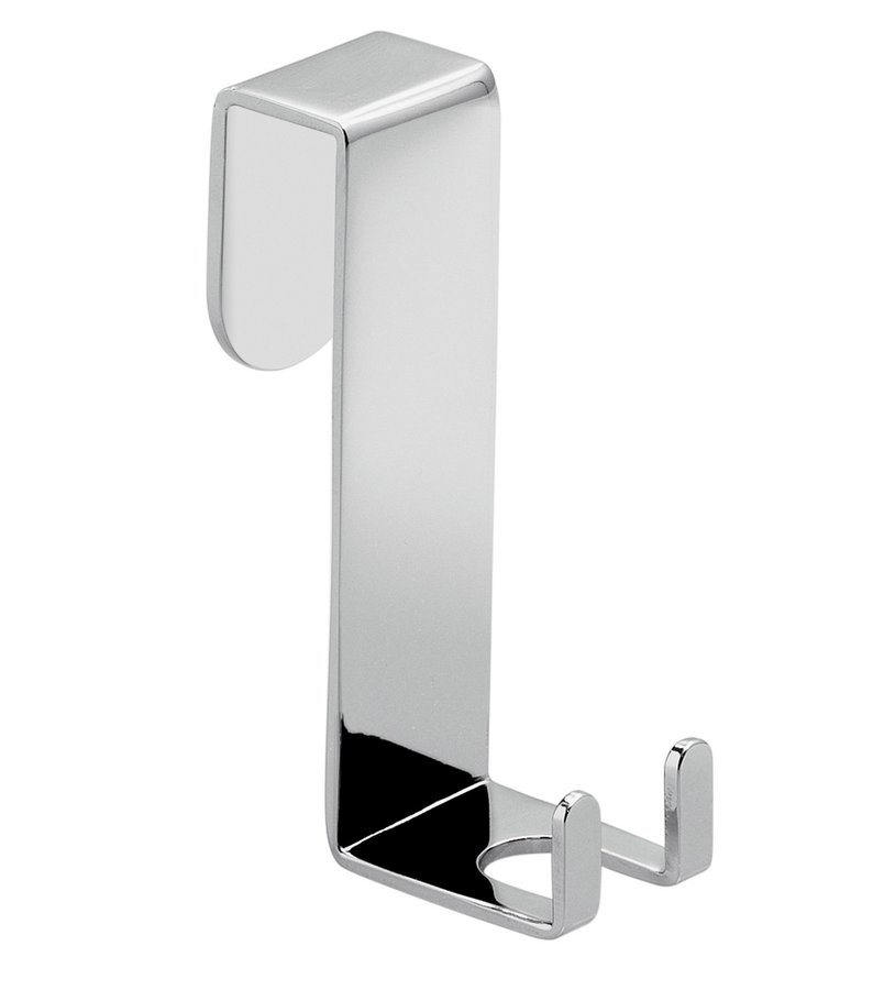 Shower door hook for shower squeegee THOR, chrome