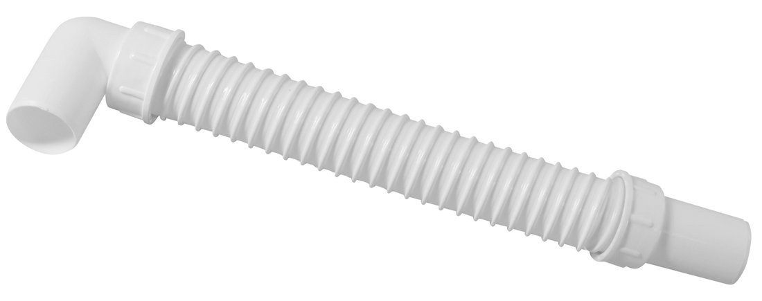 Flexible drain pipe, L-100 cm, elbow 40/40 mm