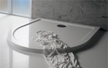 Cast marble shower trays
