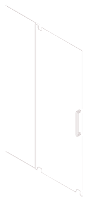 Плъзгащи врати за инсталация в ниши, лява/права