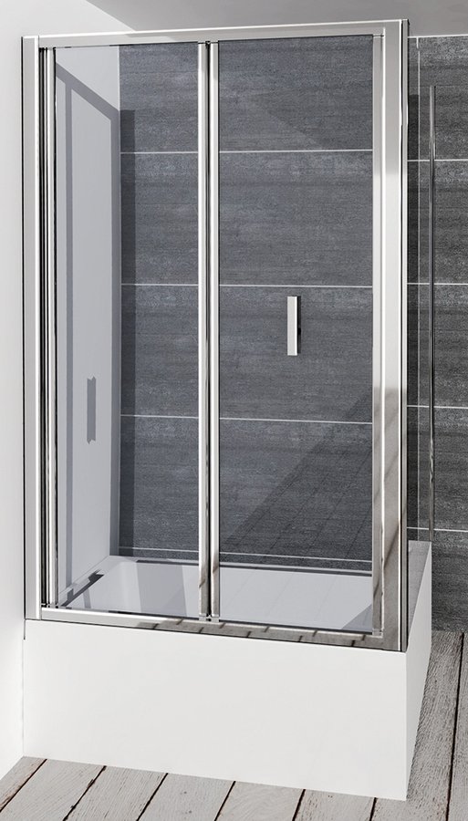 DEEP 100 sprchové dveře skládací 1000x1650 mm, čiré sklo